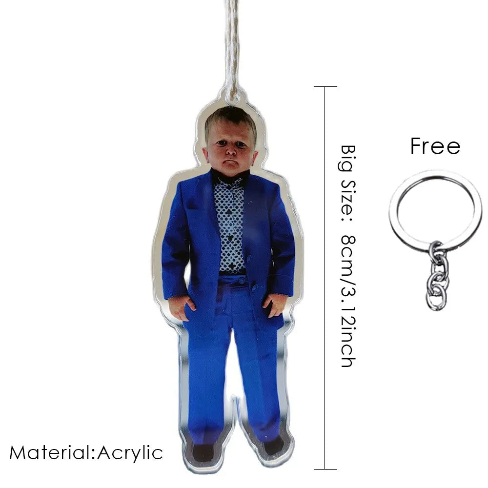 Hasbulla Magomedov Meme Acrylic Keychain Cute Mini Khabib Hasby Figure Key Holder Bag Car Hanging Decoration