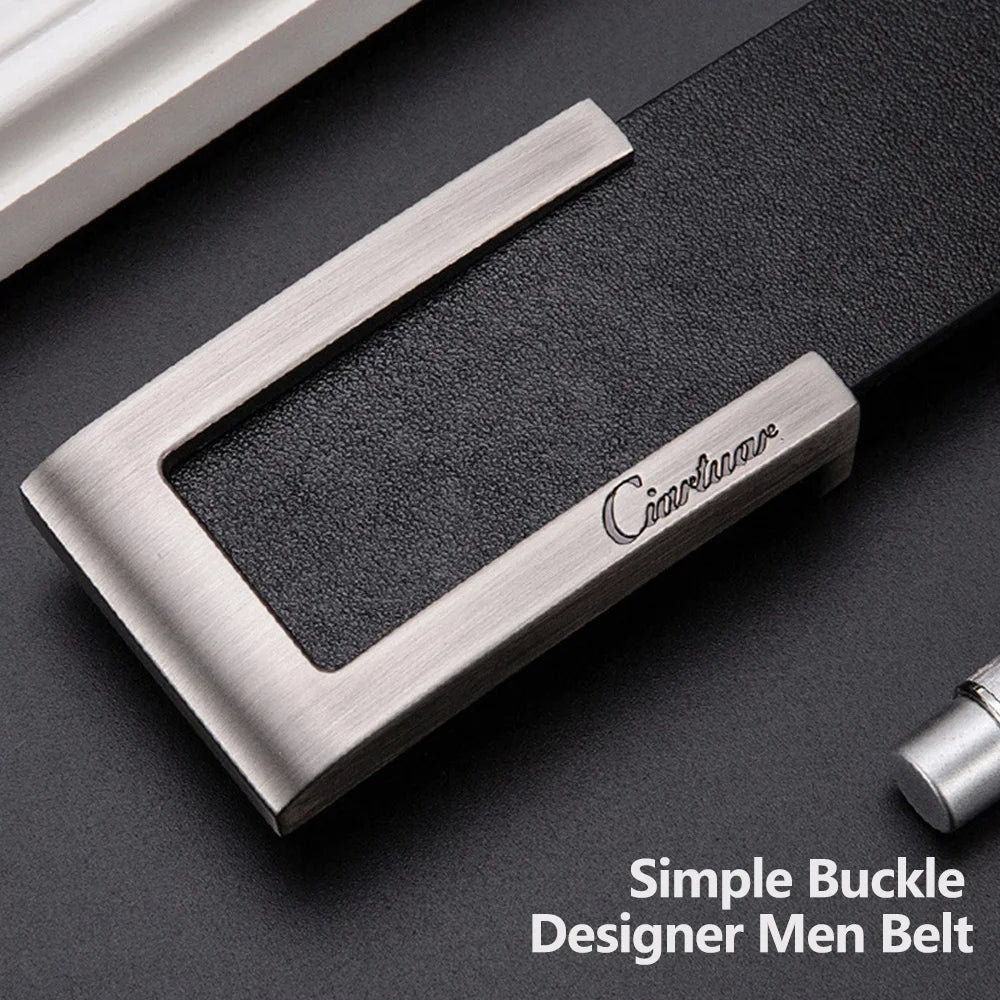 Ceintures en cuir pour hommes de haute qualité marque de créateur Ceinture masculine de luxe hommes ceintures sangle hommes cadeau Simple Ceinture Nouveau