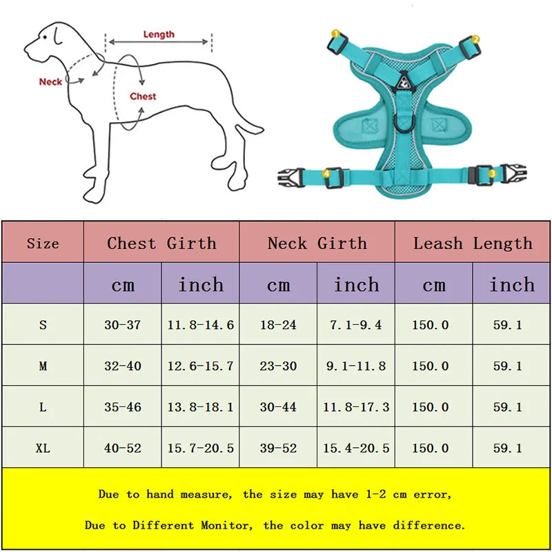 Ensemble harnais et laisse pour chien, sans traction, réglable, gilet pour petits chiens et chats, sangle de poitrine en maille réfléchissante, bouledogue français