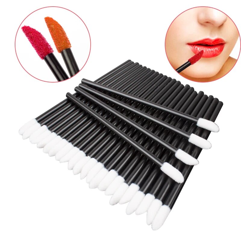 50/500/1000pcs Diposable Lip Brush Makeup Mascara Wands Lipstick Micro Brushes Applicators Cleaner for Eyelash Extension