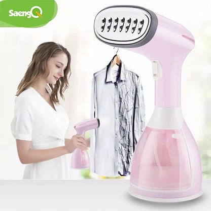 Handhållen Garment Steamer 1500W Hushållstyg Ångstrykjärn 280ml Mini Bärbar Vertikal Snabbvärme För Klädstrykning