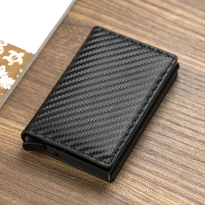 ID Credit Card Holder Case Wallets Men Brand Design Anti Rfid Blocking Magic Leather Slim Mini Wallet Small Money Bag Purse