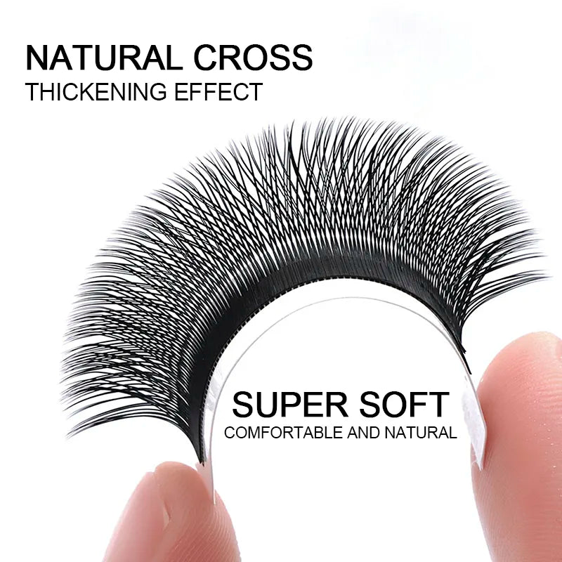 New Arrival YY Shape lash Fluffy Individual Eyelash Extensions Natural and Soft Lash Wholesale/Supplies