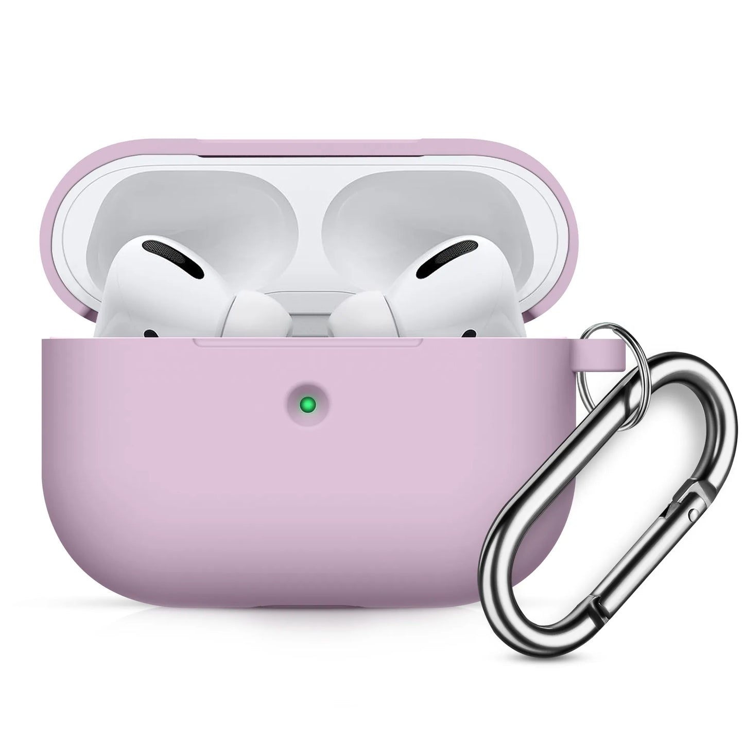 For AirPods Pro Case Wireless Bluetooth Earphone Protective For AirPods Pro Silicone Cover headphone Accessories With Carabiner