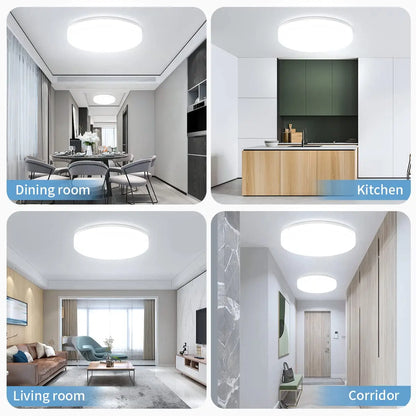 IRALAN Ultra-thin Round LED Ceiling Light Bedroom Light Neutral White Cool White Warm White 48W 36W 24W 18W LED Ceiling Light