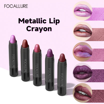 FOCALLURE 31 Colors Matte Lipstick Pencil High Crayons Gloss Long-lasting Waterproof