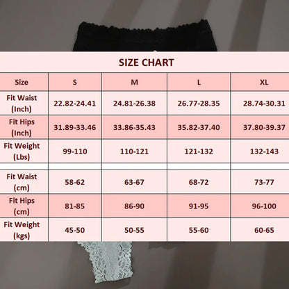 3PCS Lace Seamless Cotton Panties Ribbed Brazilian Pants Low Waist Women Panties Breathable Girls Underwear Plus Size Lingerie