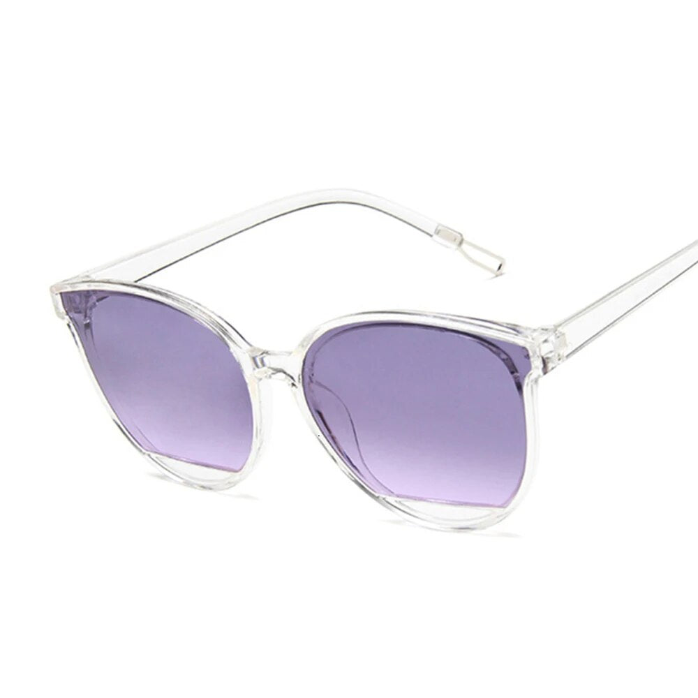 Fashion Sunglasses Women Vintage Metal Mirror Classic Vintage Sun Glasses Female Oculos De Sol Feminino UV400