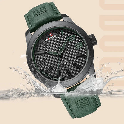 Popular Male Wristwatch Military Sports Shockproof Waterproof Leather Watch Men Fashion Casual Clock Relogio Masculino