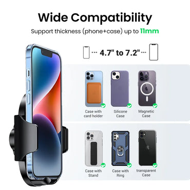 Car Phone Holder Stand Gravity Dashboard Phone Holder Universial Mobile Phone Support For iPhone 15 14 Pro Xiaomi Samsung