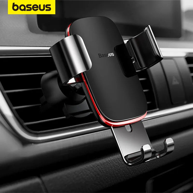 Baseus Gravity Car Phone Holder Air Vent Universal for iPhone Redmi Note 7 Smartphone Car Support Clip Mount Holder Stand