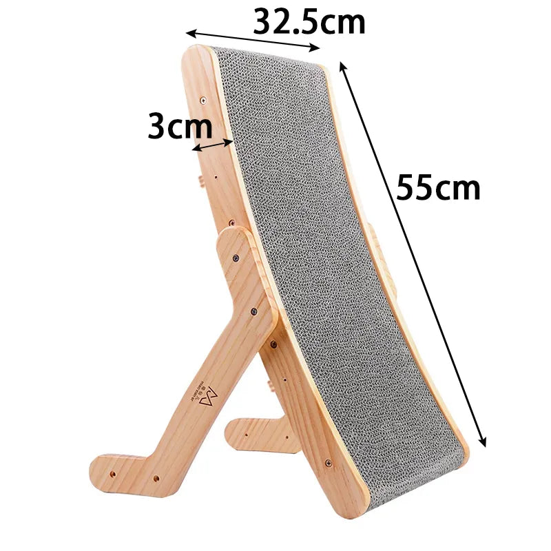 Wood Anti Cat Scratcher Cat Scratch Board Bed 3 In 1 Pad Vertical Pet Cat Toys Grinding Nail Scraper Mat Training Grinding Claw