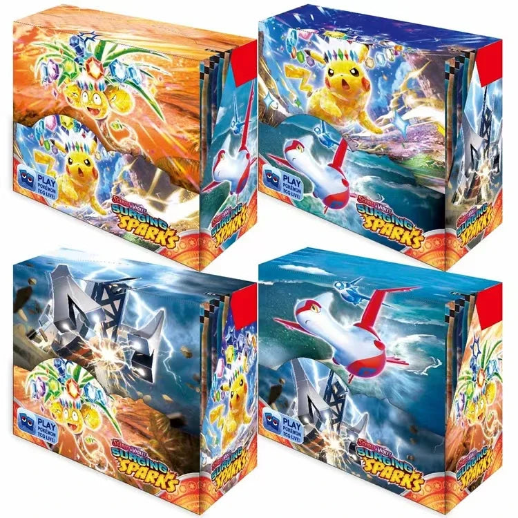 360Pcs Box Pokemon Shining Fates Style SCARLET&VIOLE 151 Booster Battle Carte Trading Card Game Collection Cards Toys Kids Gifts