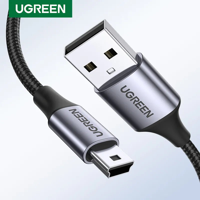 Mini USB-kabel Mini-USB till USB Snabb dataladdarkabel för MP3 MP4-spelare Bil DVR GPS Digitalkamera HDD Mini USB