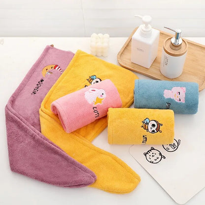 Women Microfiber Towel Hair Towel Bath Towels for Adults Home Terry Towels Bathroom Serviette De Douche Turban for Drying Hair