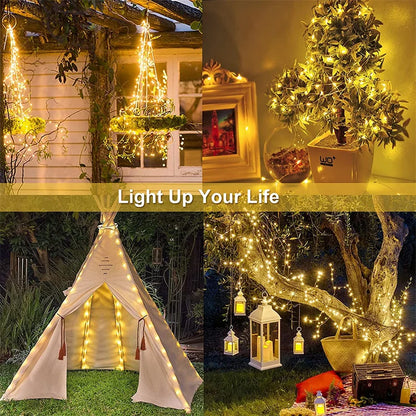 7m/12m/22m/32m LED Solar Light Outdoor Garden Fairy String Light Led Twinkle Waterproof Lamp for Christmas Patio Tree Party