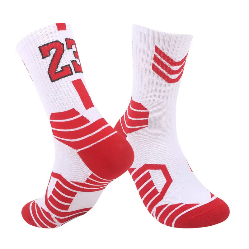 Chaussettes de basket-ball Elite pour hommes, chaussettes de course en plein air, antidérapantes, respirantes, absorbant la sueur, pour cyclisme, nouvelle collection