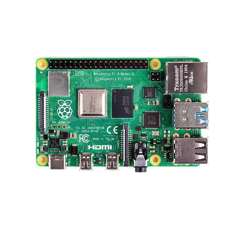 Original Raspberry Pi 4 Model B 4B RAM 1GB 2GB 4GB 8GB Core 1,5Ghz 4K Micro HDMI-kompatibel Pi4B 3 snabbare än Pi 3B+