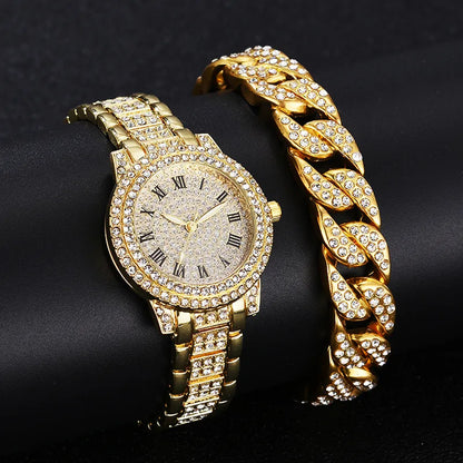 Diamant femmes montres montre en or dames montres de luxe marque strass femmes Bracelet montres femme Relogio Feminino