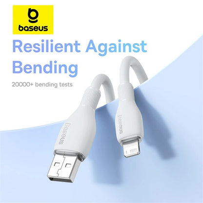 Baseus USB-kabel 2.4A för iPhone Laddningskabel USB till belysningssladd för iPhone 14 13 12 11 Pro Max Snabb dataladdningskabel