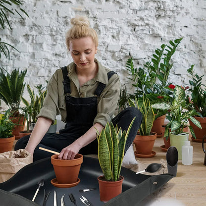 30-100 CM Planteringsmatta, Trädgårdsblomkruka Planteringsmatta, Återanvändbar Trädgårdsplanteringsmatta Tillbehörsdyna för suckulentväxter