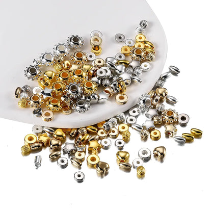 200-400 pièces CCB plusieurs Styles perles d'espacement de charme perle de roue perles rondes plates en vrac pour la fabrication de bijoux à bricoler soi-même fournitures accessoires