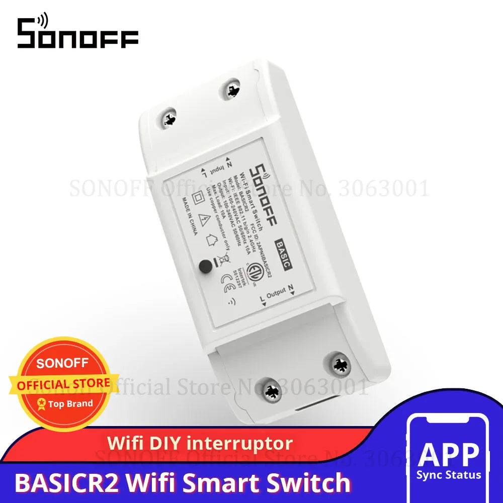 Switch BASIC Wifi Smart Switch Module 10A Wireless APP Remote Control Timer Light Switch For Smart Home Automation