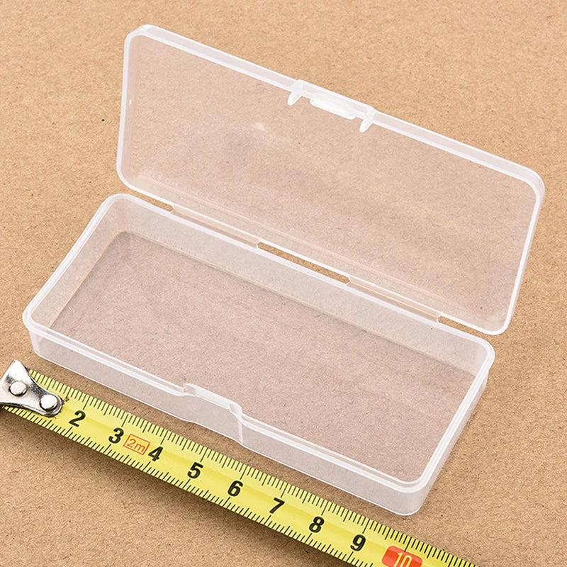 1PC Clear Plastic Box Rectangular Box Translucent Box Packing Storage Box Dustproof Durable Strong Jewelry Case Container