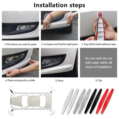 Anti Collision Car Bumper Guard Strip Car Sticker Door Edge Guards Trim Molding Protection Strip Scratch Protector Car Crash Bar