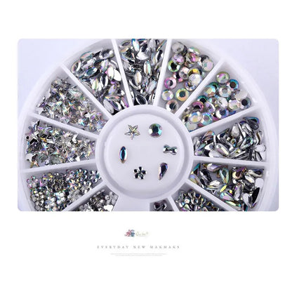 3D Butterfly Drill Flower Nail Rhinestones Crystal DIY Nail art decorations Manicure tools Accessories NRD047