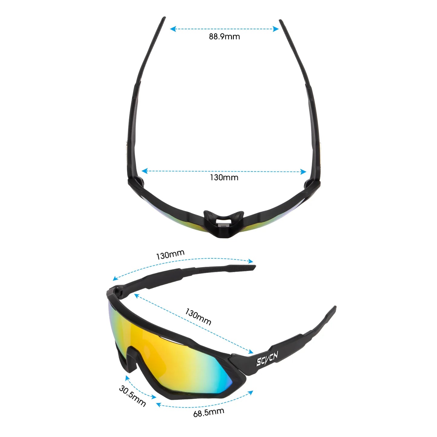 Lunettes de soleil photochromiques vtt lunettes de cyclisme hommes femmes course en plein air lunettes polarisées UV400 sécurité vélo lunettes de vélo