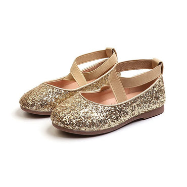 Girls Ballet Flats Dance Party Girls Shoes Fashion Crystal Shoes Bling Princess Performnce 5-12 Years Kids Shoes