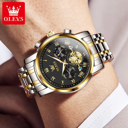 Top Brand Men's Watches Classic Roman Scale Dial Luxury Wrist Watch for Man Original Quartz Waterproof Luminous Male reloj