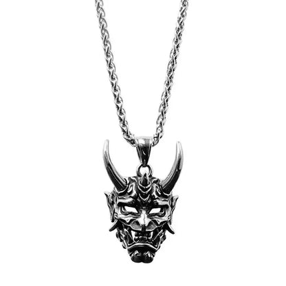 Collier avec pendentif masque fantôme gothique pour hommes, exquis, classique, rétro, Punk, Hip Hop, Rock, bijoux, cadeau d'horreur d'halloween