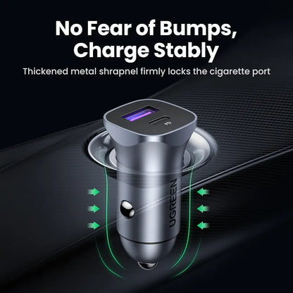 Car Charger Type C Fast USB Charger for iPhone 15 14 13 Xiaomi Car Charging Quick 4.0 3.0 Charge Mobile Phone PD Charger