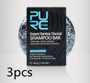 Handextrakterad tvål Shampoo Shampooing au Charbon de Bambou tvål