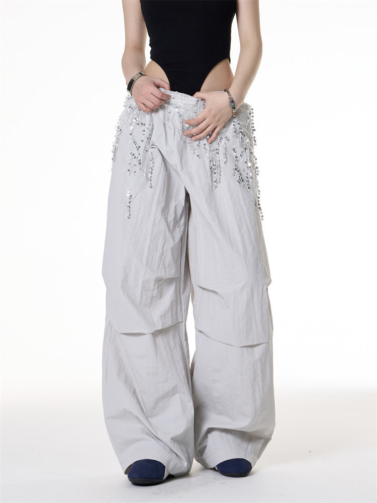 American Retro Hot Girl Fashion Brand Loose Cargo Pants