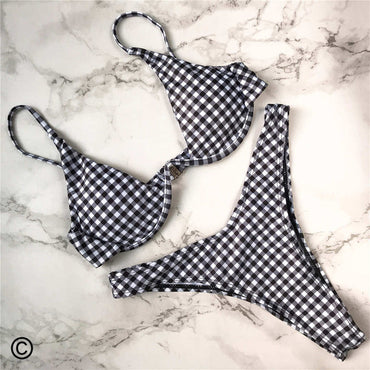 Sexiga kvinnor bikini strandkläder push-up badkläder badkläder