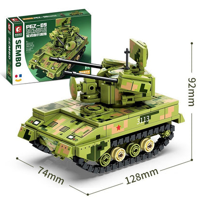 Pusselleksak för montering av tankmodell