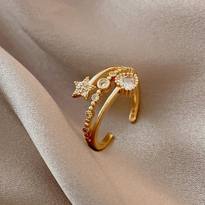 South Korea Fashion Personalized Flower Niche Design Ring