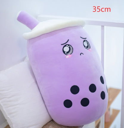 Pearl milk tea cup pillow