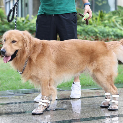 Chaussures imperméables pour animaux de compagnie anti-éclaboussures pour grands chiens