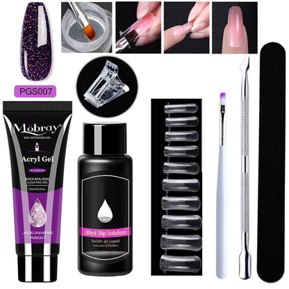 7-delad Nail Art Crystal Extender Set