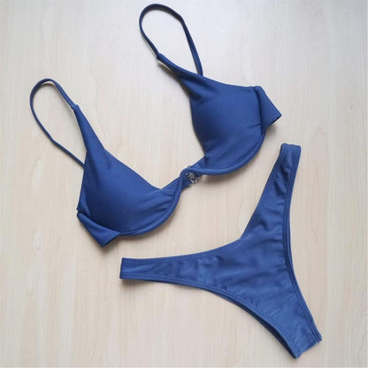Sexiga kvinnor bikini strandkläder push-up badkläder badkläder