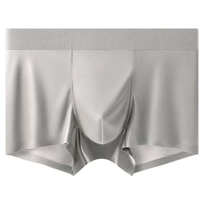 Light-luxury Satin Ice Silk Antibacterial Mens Boxer Briefs