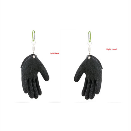 Gants de pêche antidérapants, protègent les mains contre les perforations et les éraflures, pêcheur professionnel, capture de poisson, gants de chasse en Latex, gauche et droite