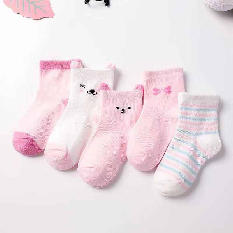 Chaussettes pour enfants chaussettes bateau pour bébé mi-mollet fines et respirantes