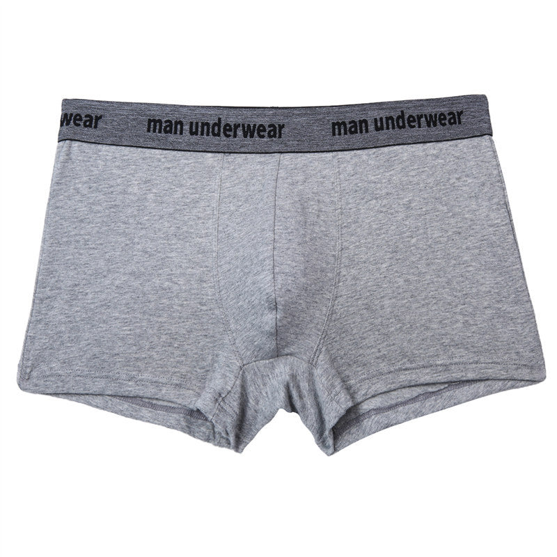 Enkla enfärgade bomullsunderkläder boxershorts för män