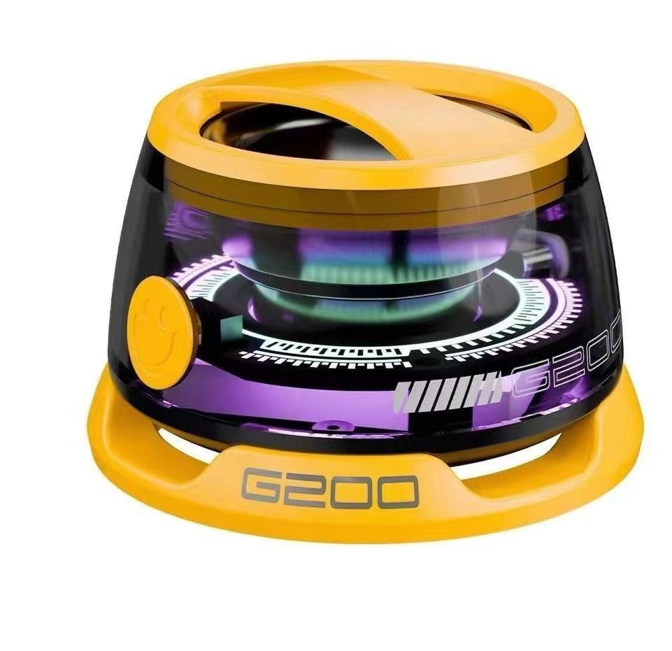 Bärbar Bluetooth-högtalare G200 RGB-belysningshögtalare BT5.3 Mini-ljudlåda 7 timmars uppspelning Magnetisk telefonhållare