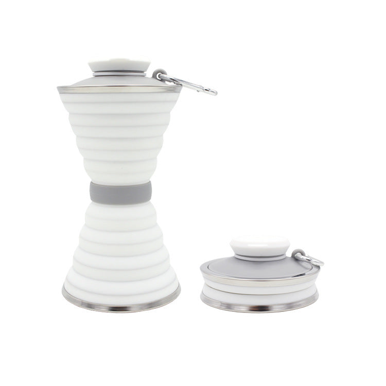 Bouteille d'eau en Silicone de 500ML, pliable, anti-fuite, Portable, pour sport, voyage, voyage en plein air, salle de sport, randonnée, Gadgets de cuisine réutilisables